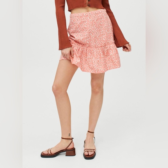 Billabong Pink Salty Blonde Upside Midi Skirt Size 26 (Small) NWT - Picture 4 of 12